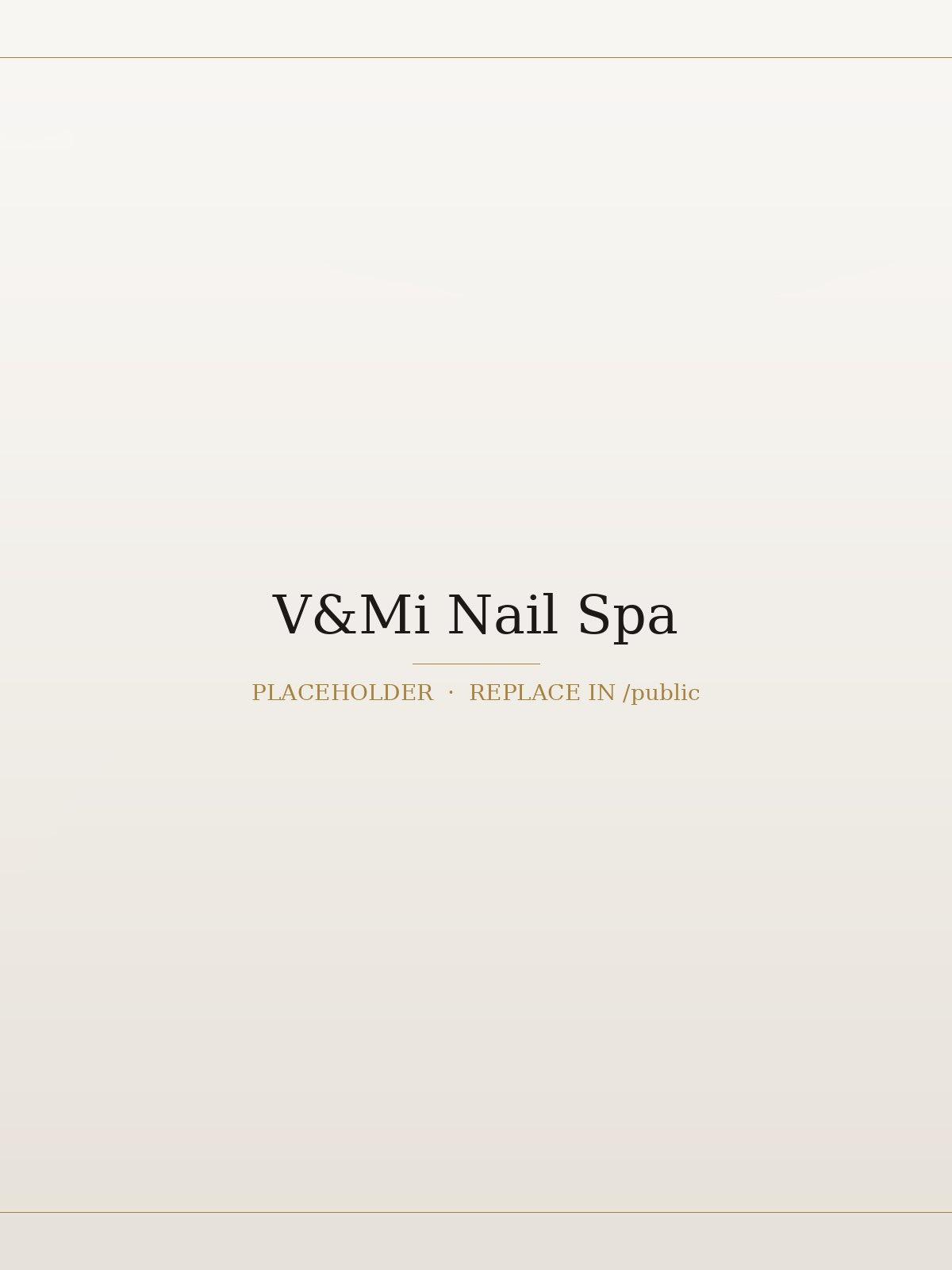 The V&Mi Nail Spa studio interior in Boca Raton